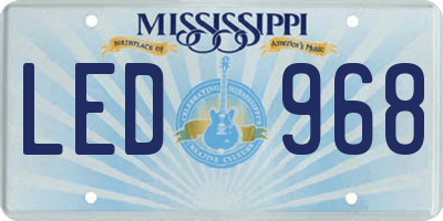 MS license plate LED968