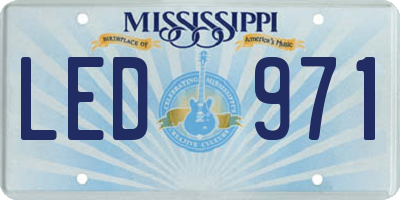 MS license plate LED971