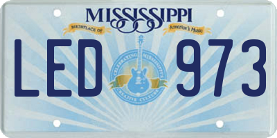 MS license plate LED973