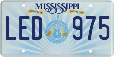 MS license plate LED975