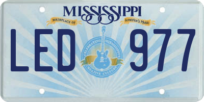 MS license plate LED977