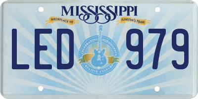 MS license plate LED979