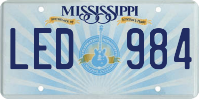 MS license plate LED984