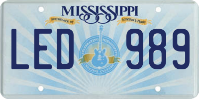 MS license plate LED989