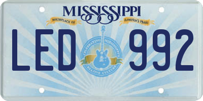 MS license plate LED992