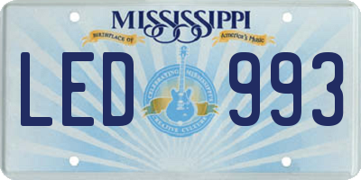 MS license plate LED993