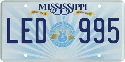 MS license plate LED995