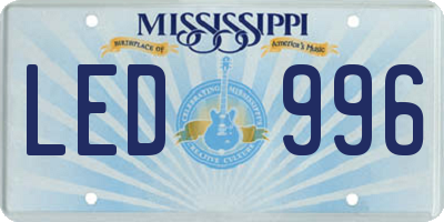 MS license plate LED996