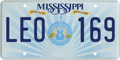 MS license plate LEO169