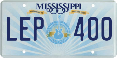 MS license plate LEP400