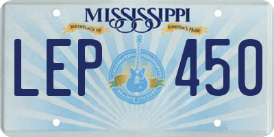 MS license plate LEP450