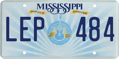 MS license plate LEP484
