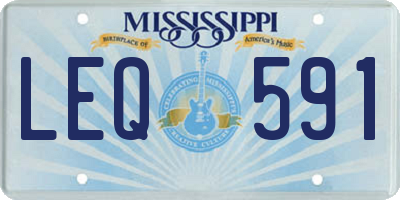 MS license plate LEQ591