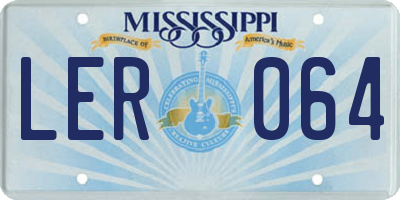 MS license plate LER064