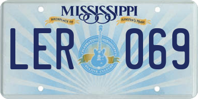 MS license plate LER069