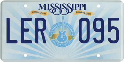 MS license plate LER095
