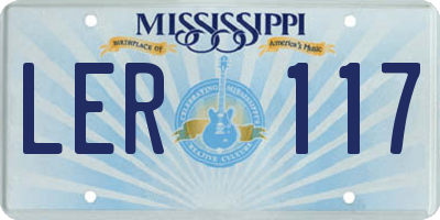 MS license plate LER117