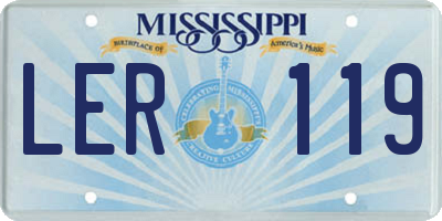 MS license plate LER119