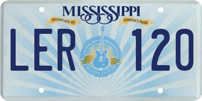 MS license plate LER120