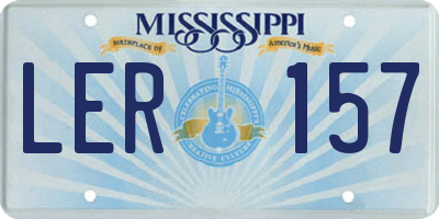 MS license plate LER157
