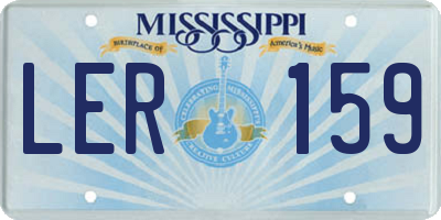 MS license plate LER159