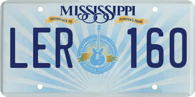MS license plate LER160
