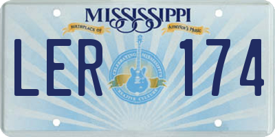 MS license plate LER174
