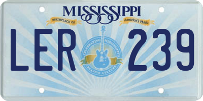 MS license plate LER239
