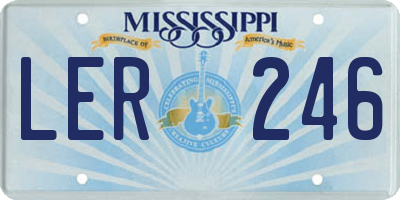 MS license plate LER246