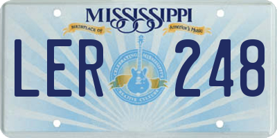 MS license plate LER248