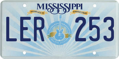 MS license plate LER253