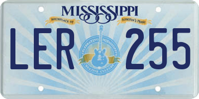 MS license plate LER255