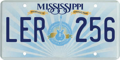 MS license plate LER256