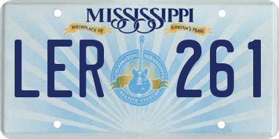 MS license plate LER261