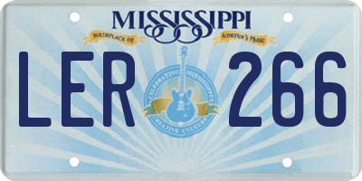 MS license plate LER266
