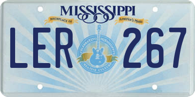 MS license plate LER267