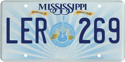 MS license plate LER269