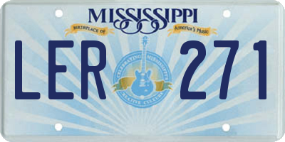 MS license plate LER271