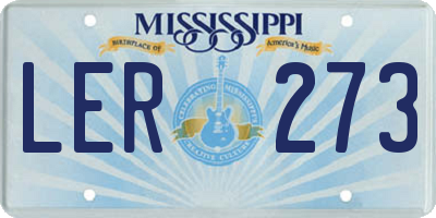 MS license plate LER273