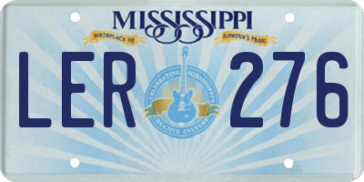MS license plate LER276