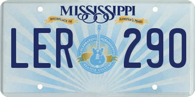 MS license plate LER290