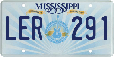MS license plate LER291