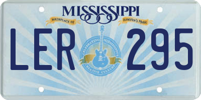 MS license plate LER295