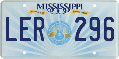 MS license plate LER296