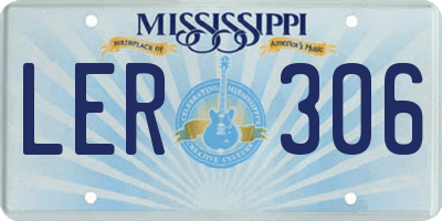 MS license plate LER306