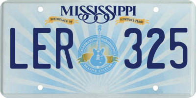 MS license plate LER325