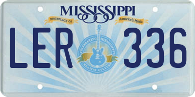 MS license plate LER336
