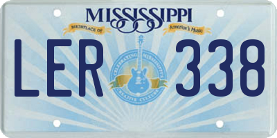MS license plate LER338
