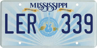 MS license plate LER339