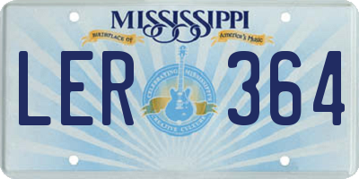 MS license plate LER364